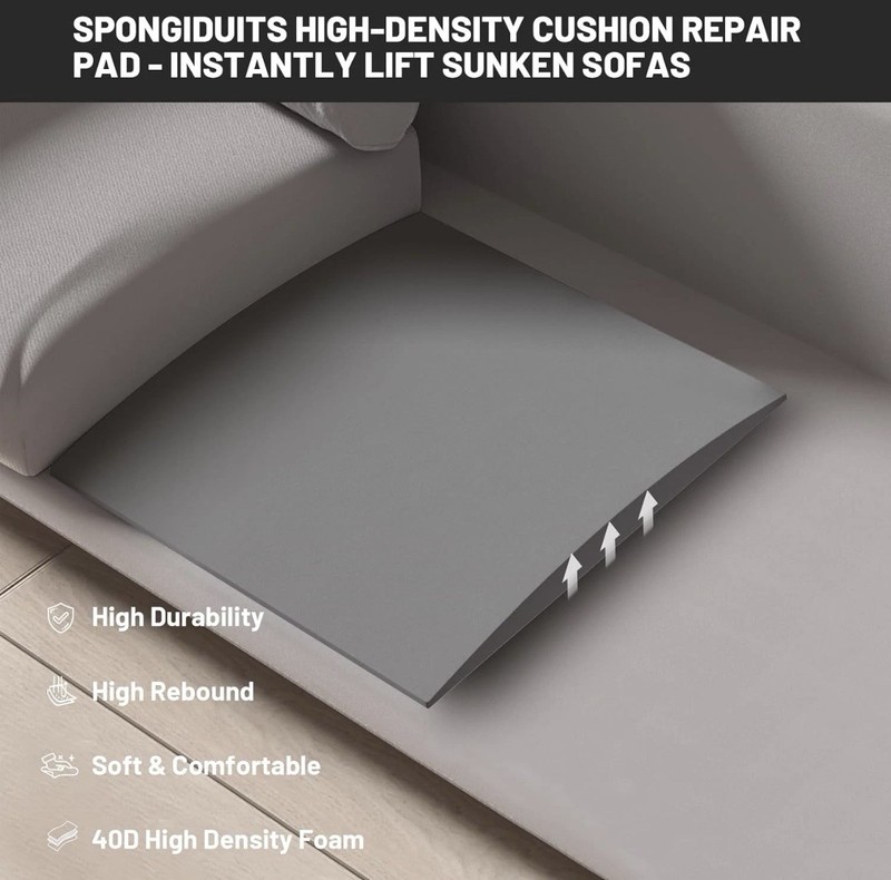 2 Couch Cushion Support for Sagging Seat 20" X 20" High Density Curved Foam Sofa gallery