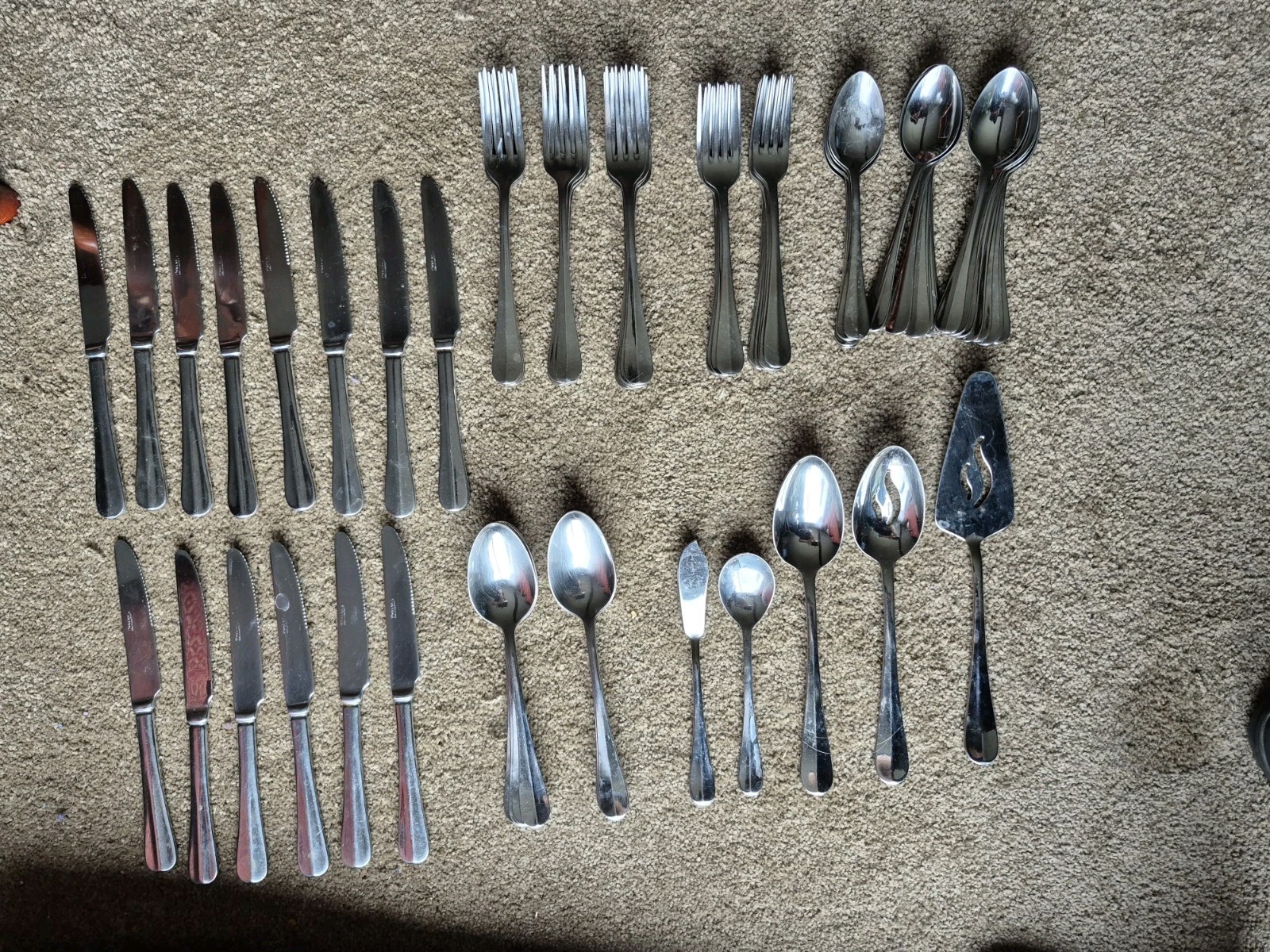 Rare Vintage WALLACE HARTFORD 18/10 Flatware! 78 Pc Uniquely Marked gallery
