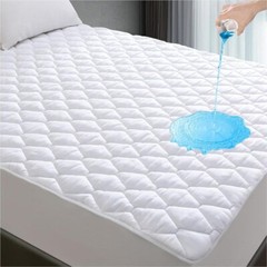 Lunsing King Mattress Protector, Waterproof Breathable Noiseless King Size Mattr