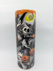 Tumbler Custom Nightmare before Christmas Theme no lid 8.25″