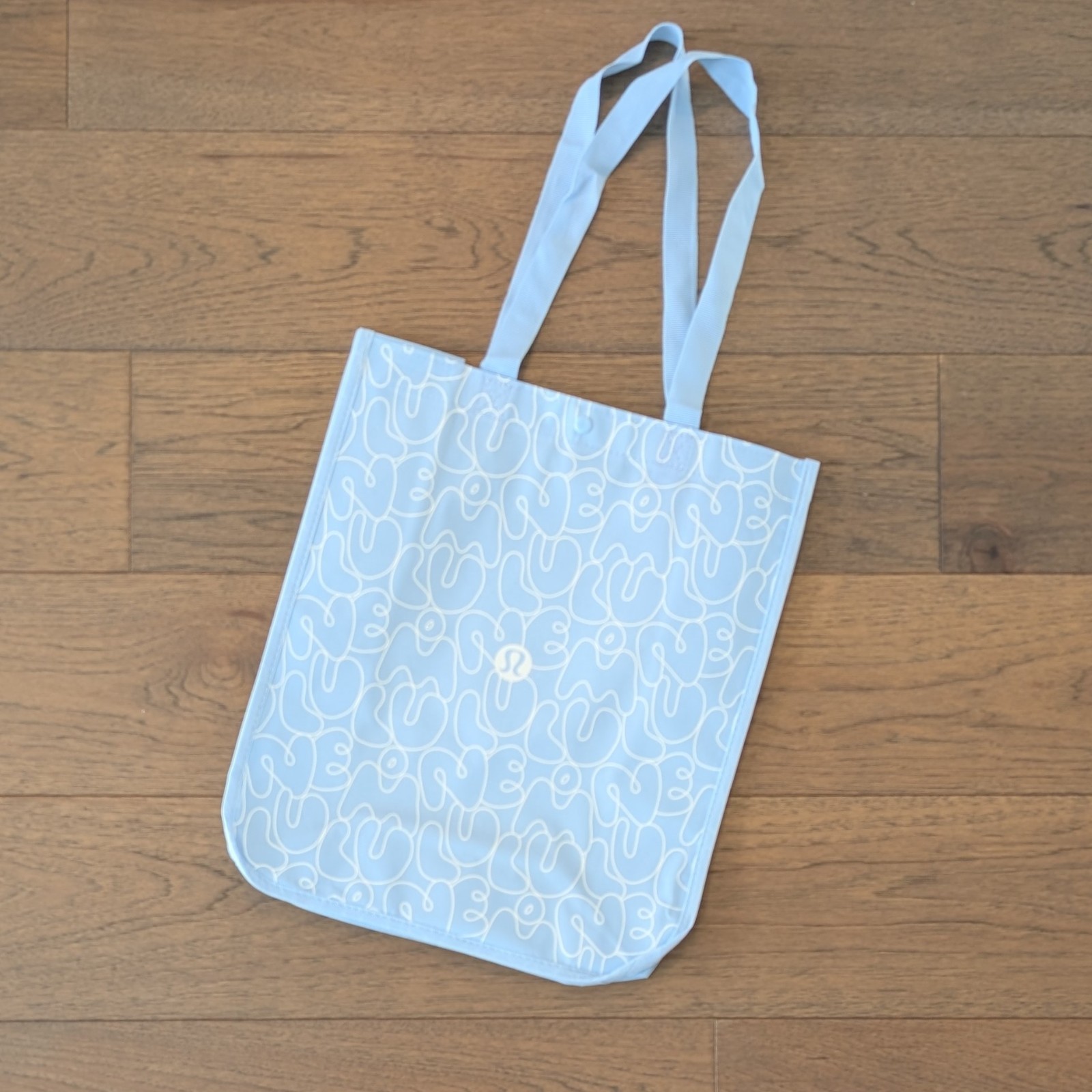 Lululemon Large Reusable Shopping Tote Lunch Bag 🩵 Light Blue 🩵 *NEW!* Ships⚡ gallery