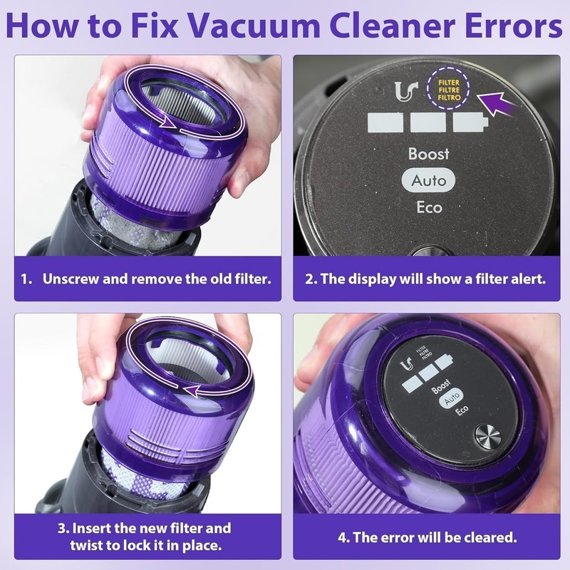 Replacement Filter Dyson V11 Animal, V11 Torque Drive V15 Detect Vacuum [3 Pack] gallery