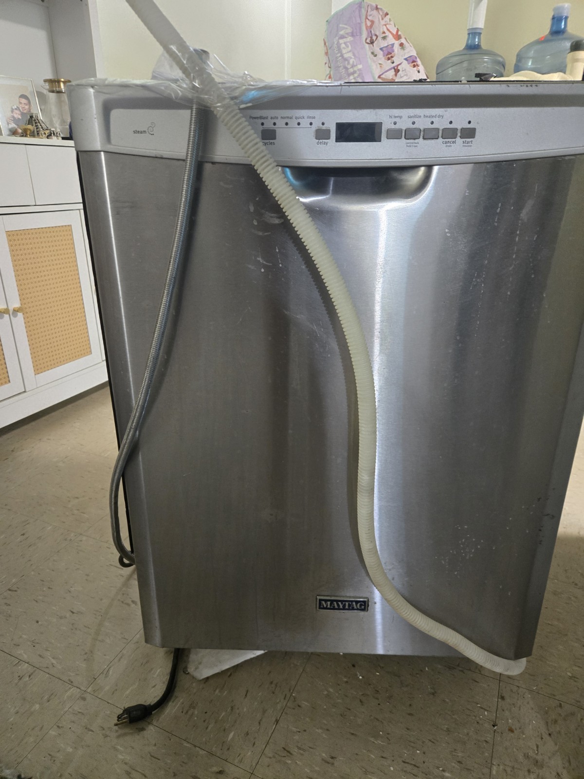 Maytag Portable Freestanding Stainless Steel Dishwasher, Top Controls, Sanitize gallery