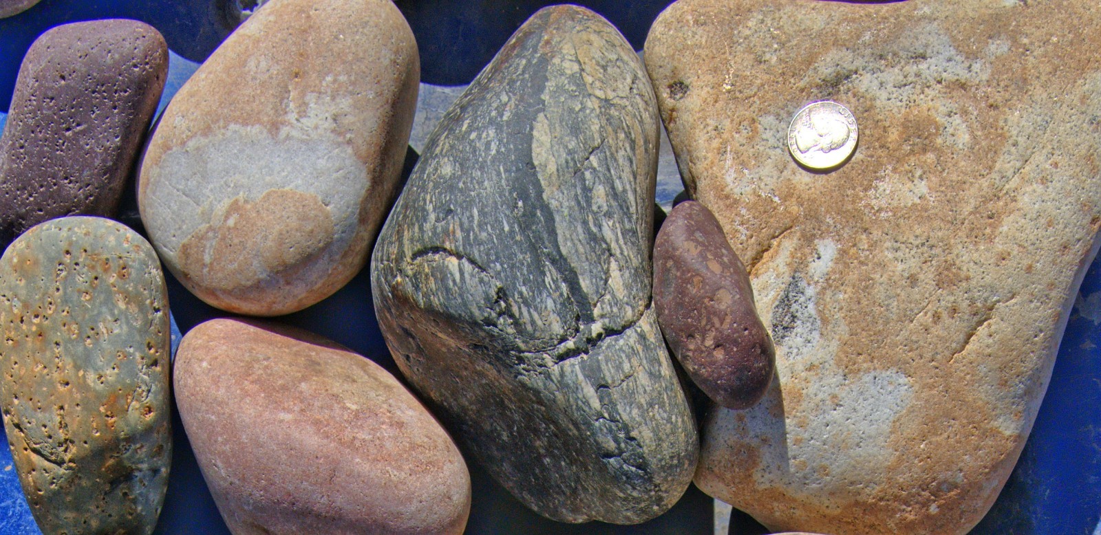30 lbs Lot #7 Extra Extra Large XXL Colorful River Rocks Pond Aquarium Landscape gallery