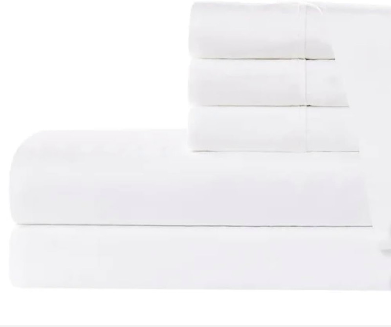 Luxurious 6-Piece Queen Sheet Set - 100% Rayon from Bamboo - White gallery