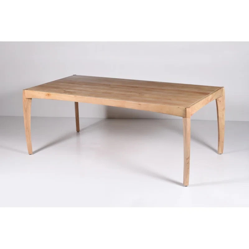 Leoni 78" Solid Wood Dining Table Oak