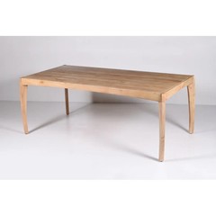 Leoni 78″ Solid Wood Dining Table Oak