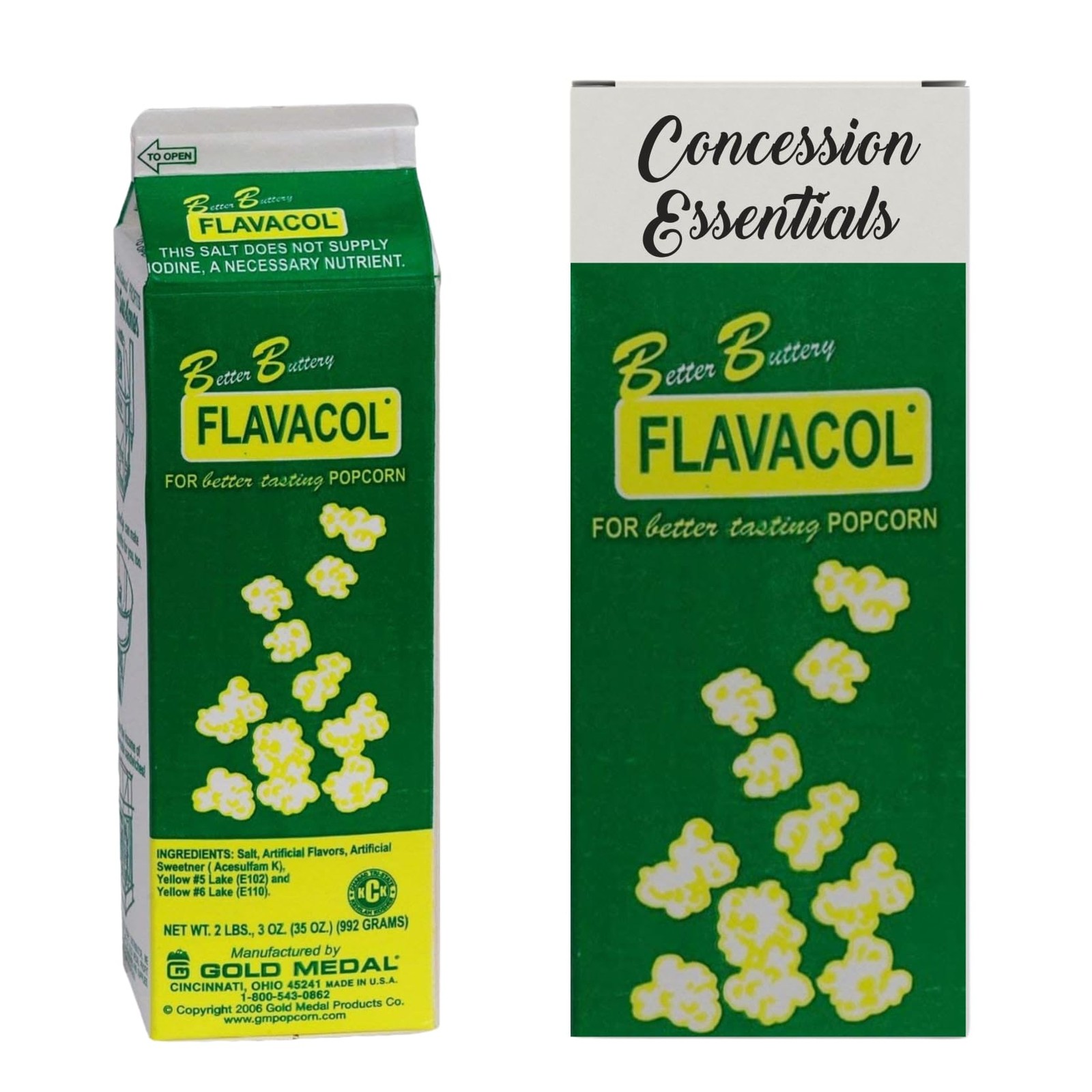 35oz Better Butter Flavacol Popcorn Salt- 1 Carton gallery