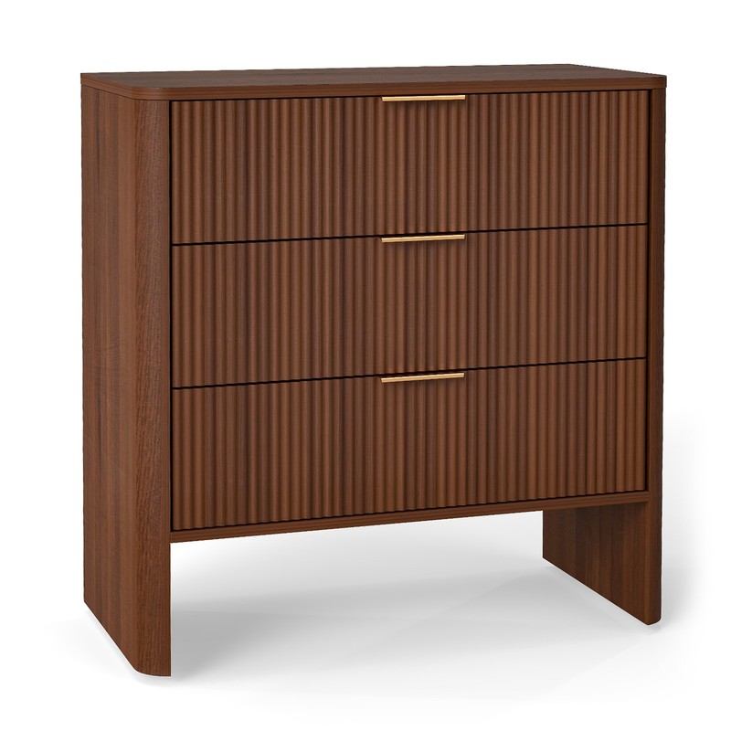Modern Wavy Pattern Drawer Cabinet For Bedroom Storage HBUC gallery