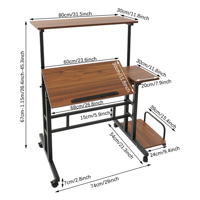 Multi Functional Foldable Desk, Modern Computer Desk, Adjustable Computer Table gallery