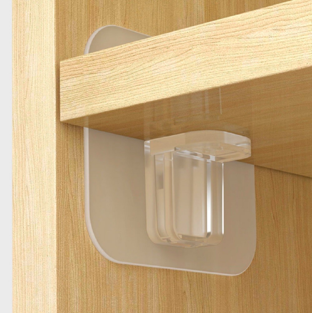 12 Pcs Self-Adhesive Shelf Support Pegs - Strong Partition Pin Clips for Shelves gallery