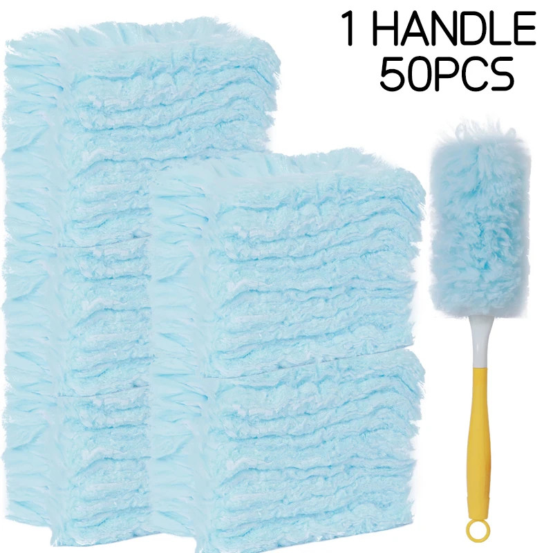 Double sided 360° electrostatic dust duster used for large-scale cleaning