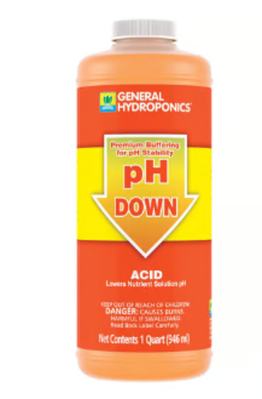 General Hydroponics pH Down Liquid, 1-Quart gallery