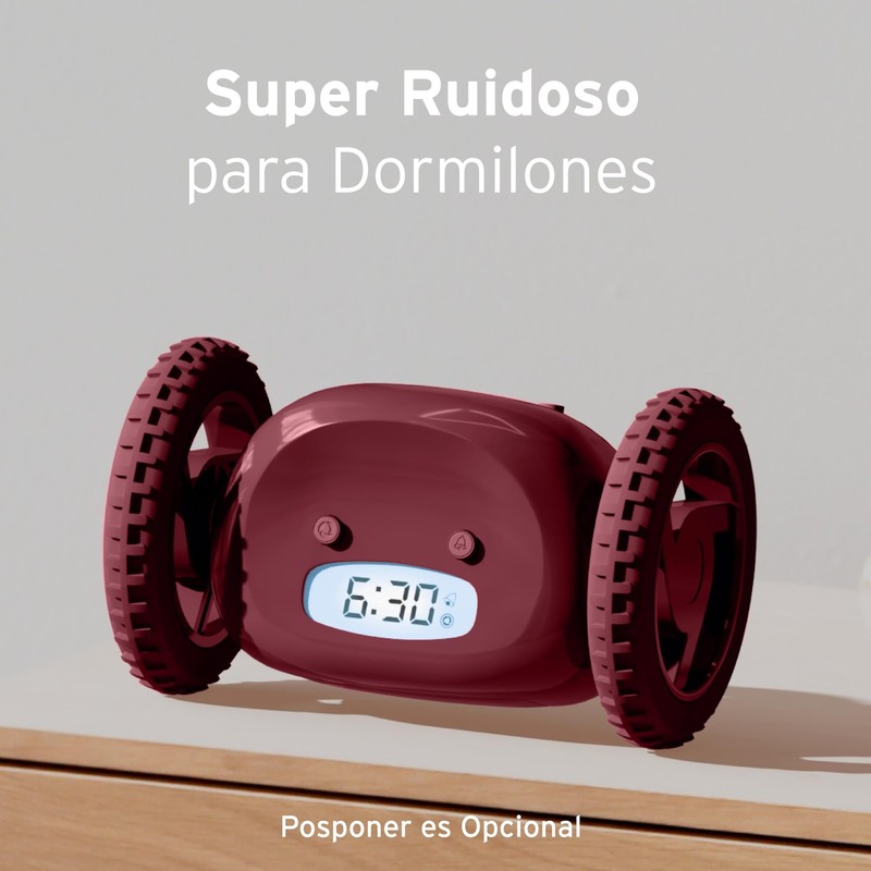 CLOCKY Extra Loud Alarm Clock on Wheels for Heavy Sleepers, Vibrating, Runs Away gallery