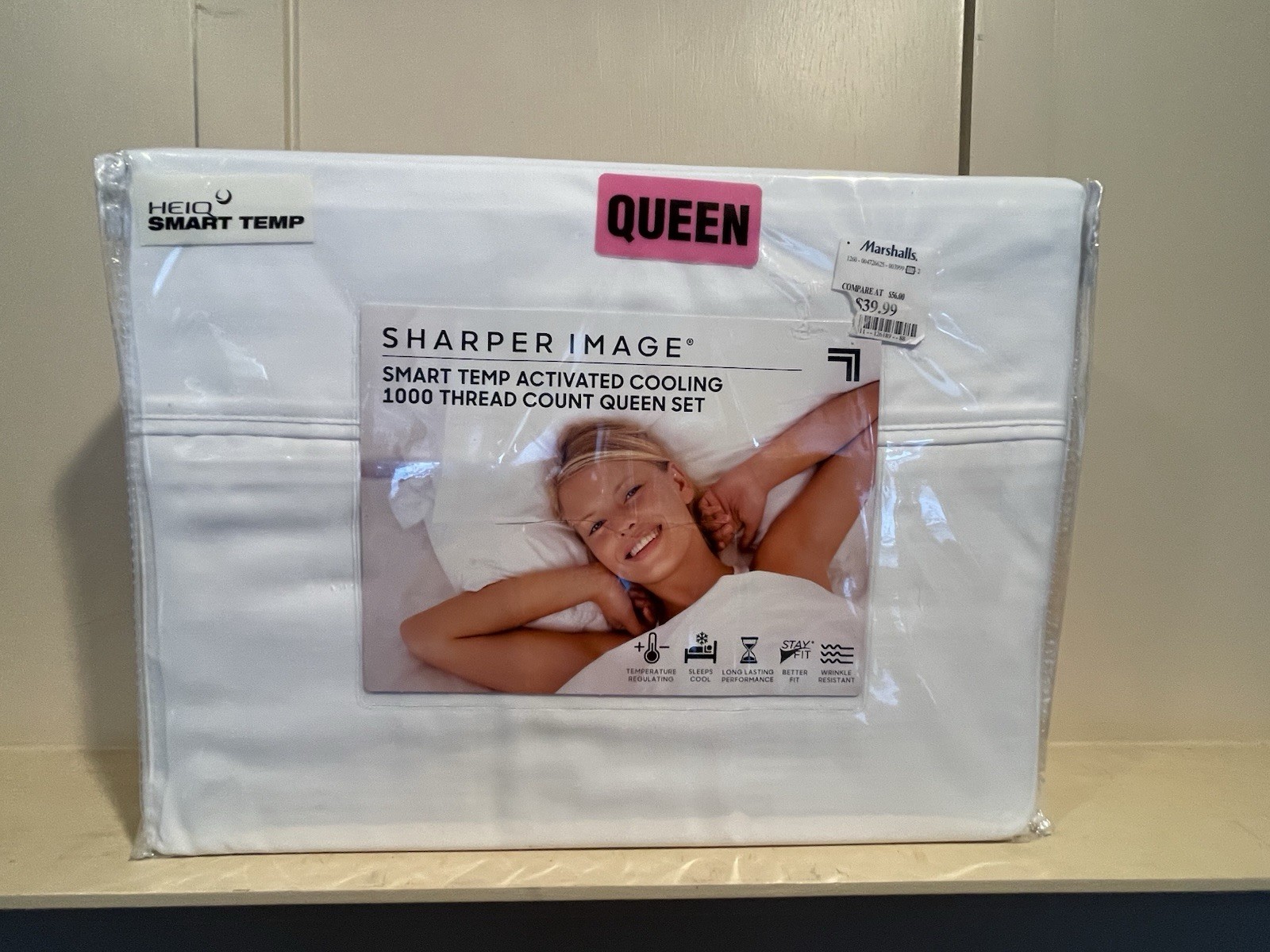 NWT Sharper Image Queen 4 piece Sheet Set Temp Cooling 1000 Thread Count gallery
