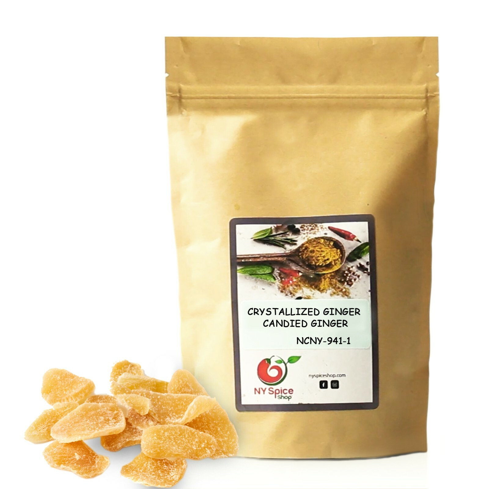 Crystallized Ginger Dehydrated Kosher Candied Sugar Slices Dried gallery
