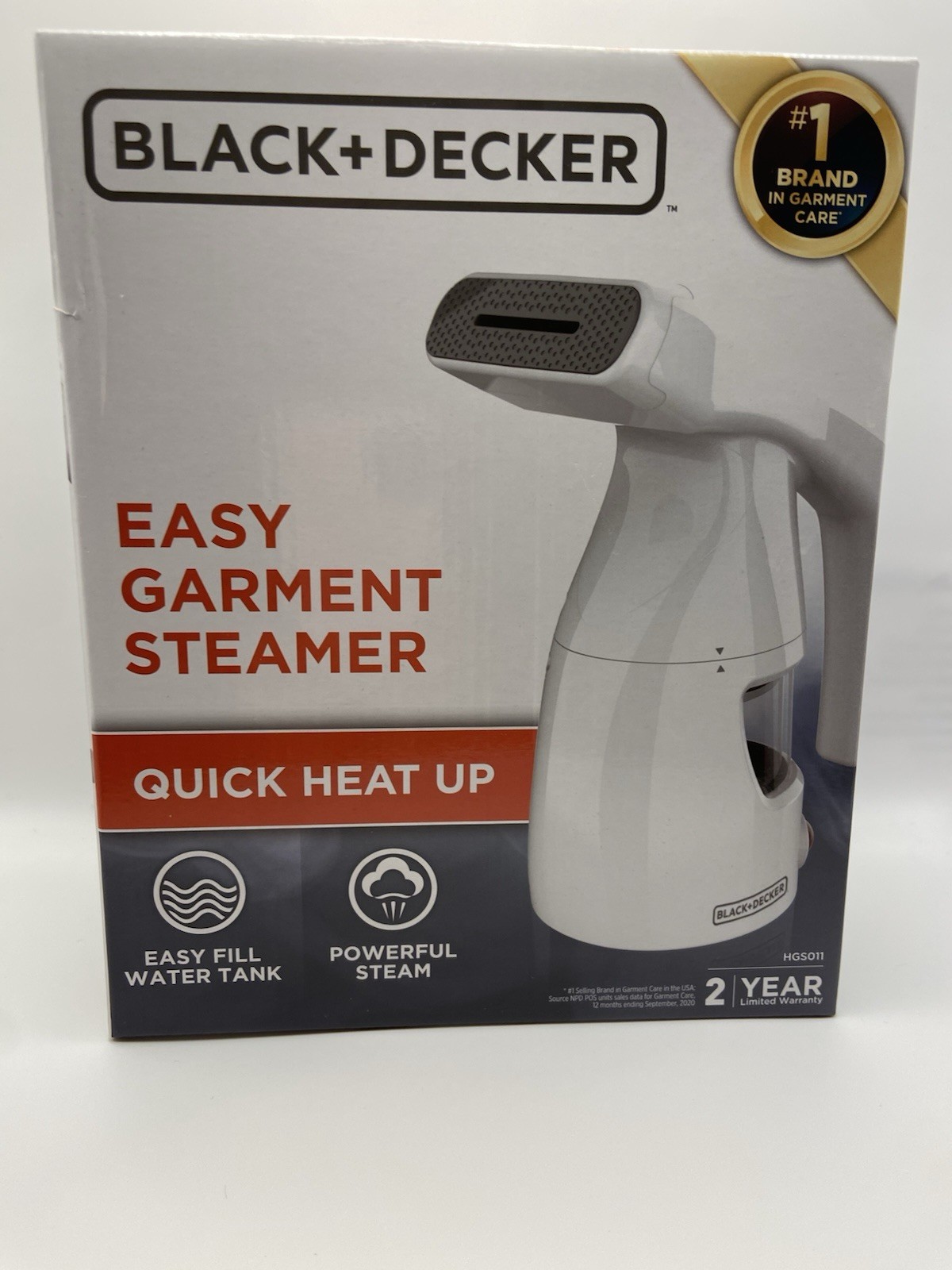 Black & Decker Easy Garment Steamer Quick Heat Up White gallery