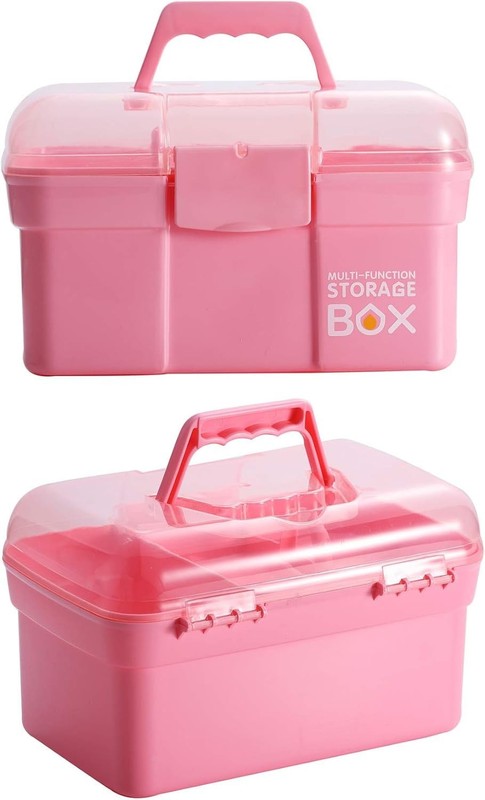 Rectangular Storage Box with Handle and Removable Compartment for Easy Transport gallery