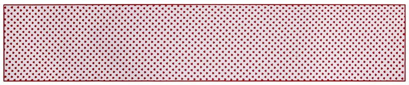 Reversible Hearts Table Runner - 14" x 72" - 100% Cotton, Red & Ivory gallery