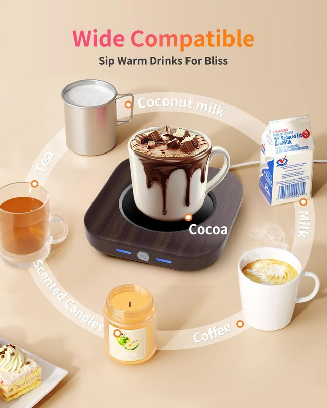 Zonopy Mug Warmer - 3-Temp Settings Coffee Mug Warmer for Desk with 4 Hrs Aut... gallery