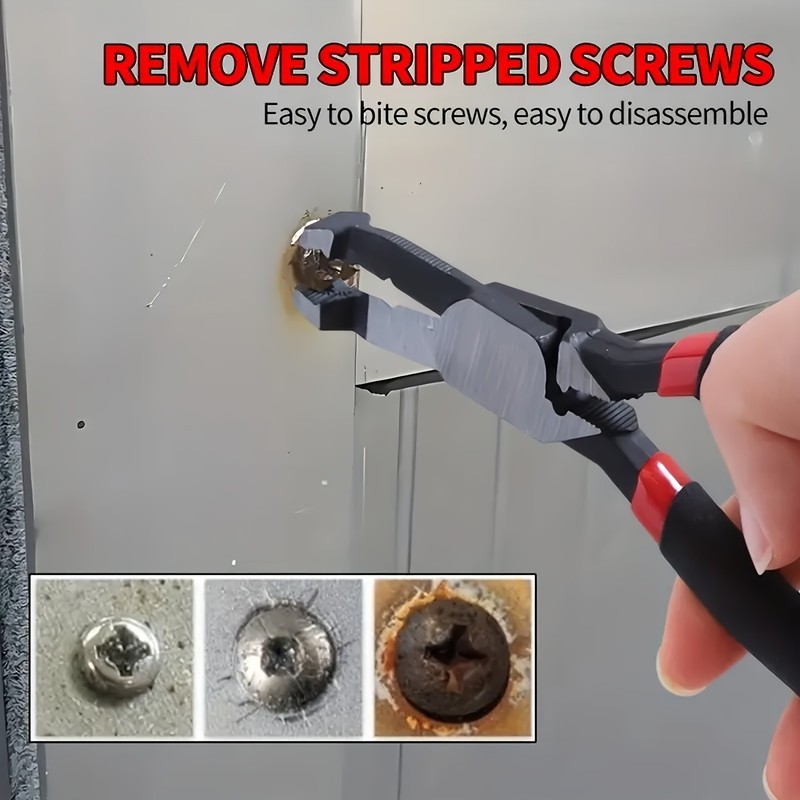 Multi-Function Stripped Screw Removal Pliers - For Cutting, Stripping & Crimping gallery