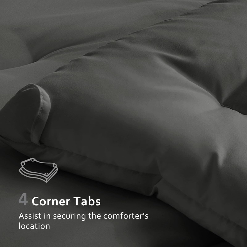 Easthome Comforters Full Size All Season Quilted Bed Comforter Ultra-Soft Down A gallery