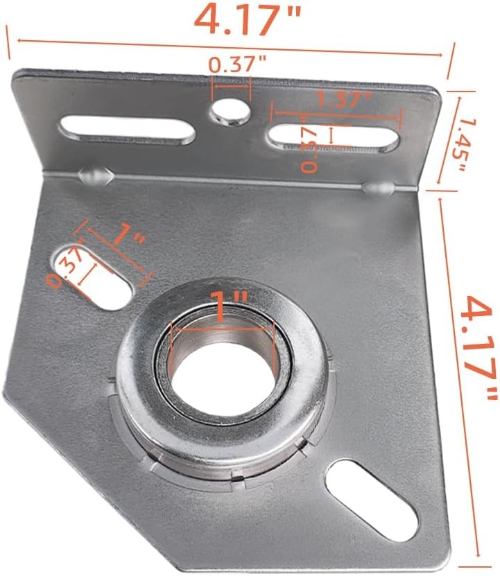 Garage Door Spring Center Bearing Bracket Pair Torsion Anchor Residential Parts gallery