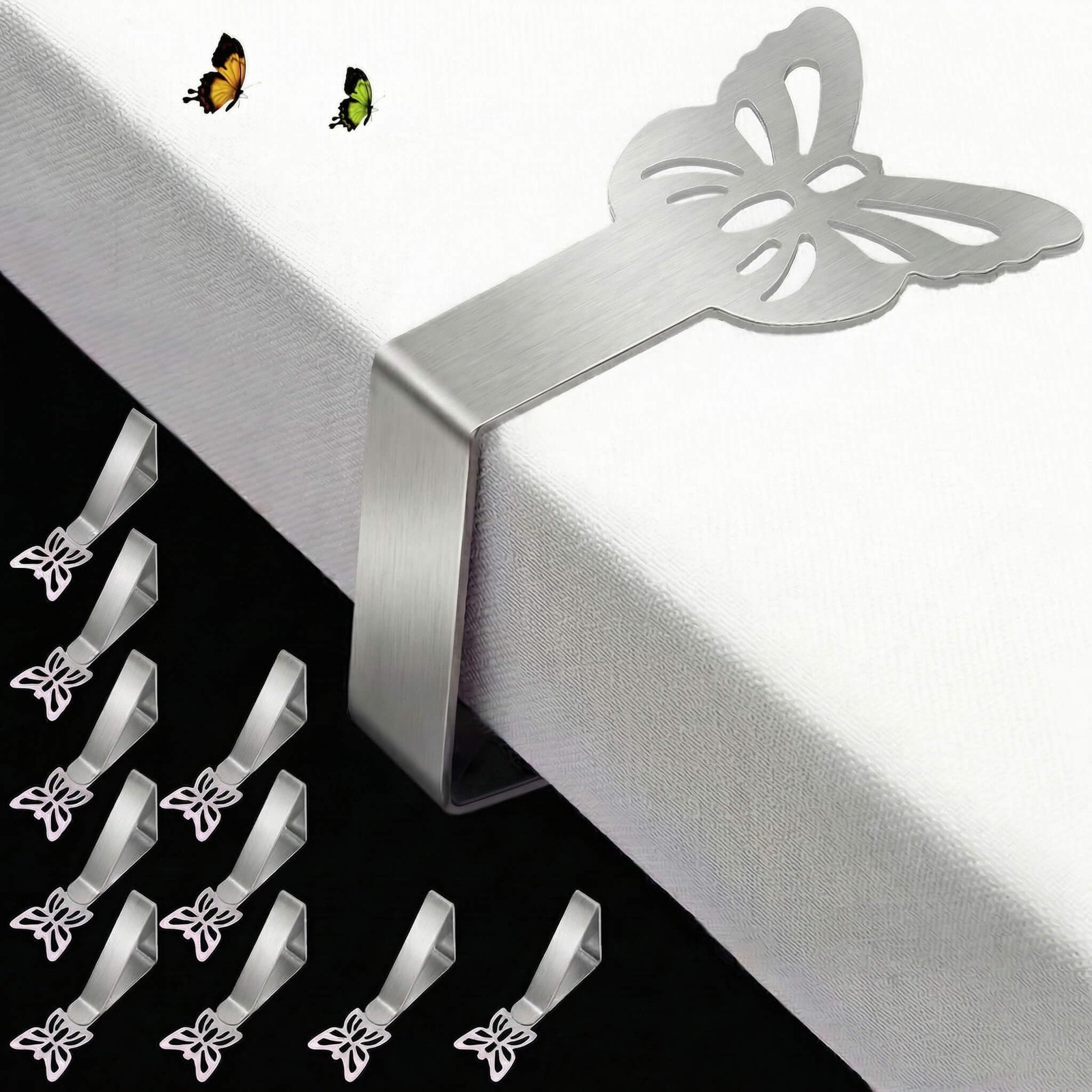 Pack Heavy Duty Stainless Steel Tablecloth Clips for Outdoor and Indoor Use gallery