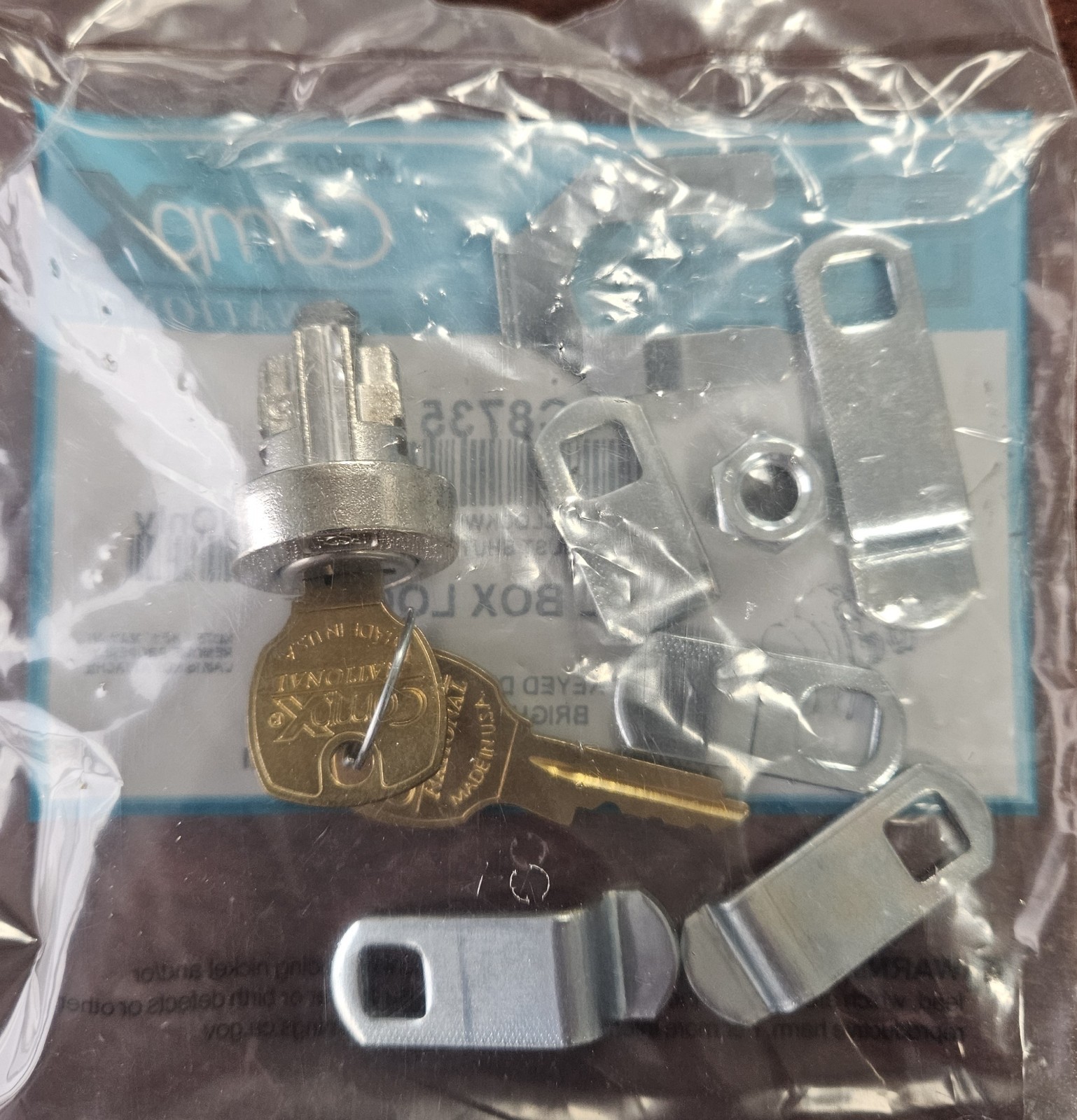 New - C8735 Lock - CompX NATIONAL Pin Tumbler Mail Box Lock w/ 5 Cams, Clockwise gallery