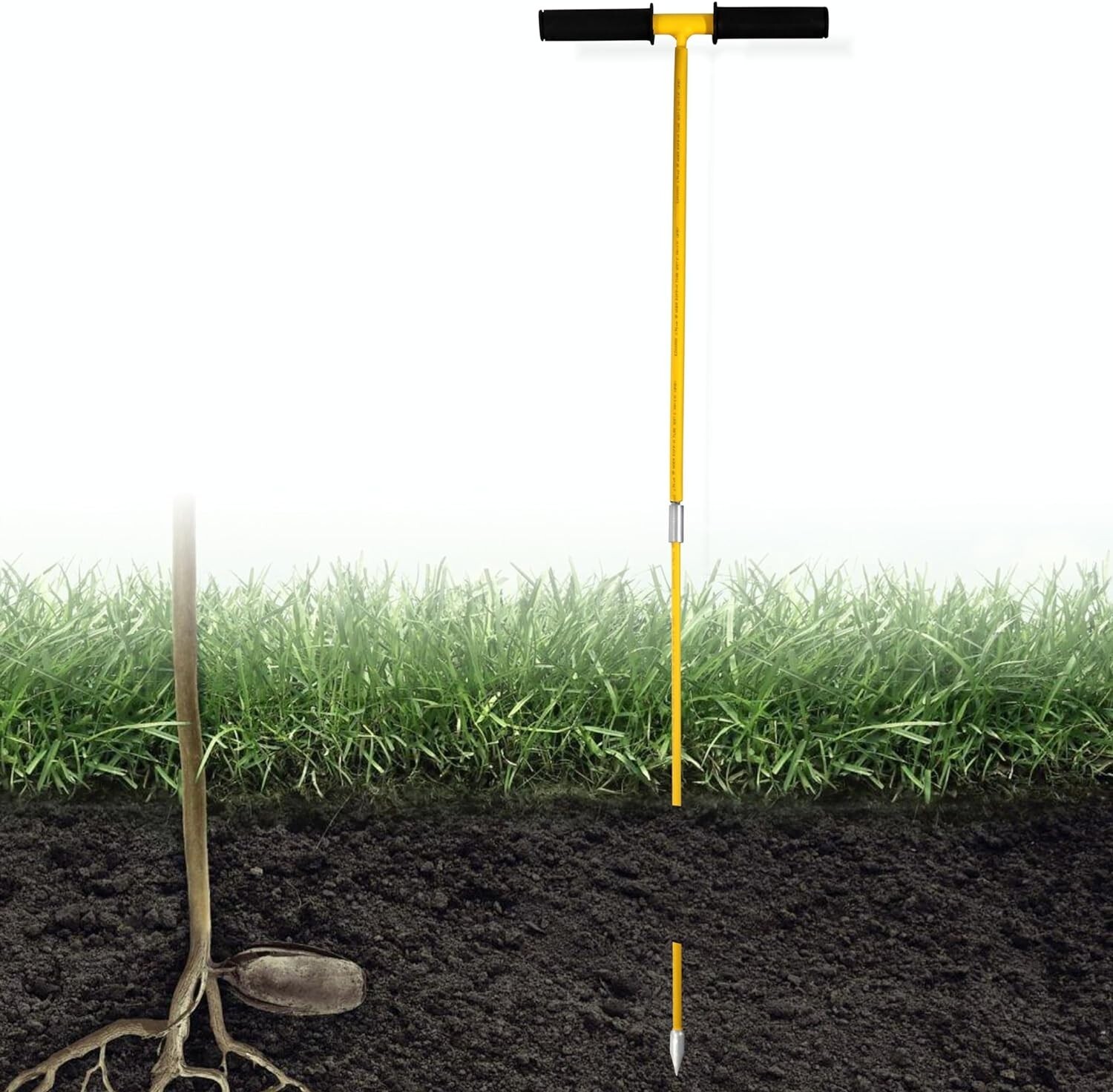Septic Tank Probe - Metal Soil Probe Rod - 42" T-Handle Septic Tank Locator Tool gallery