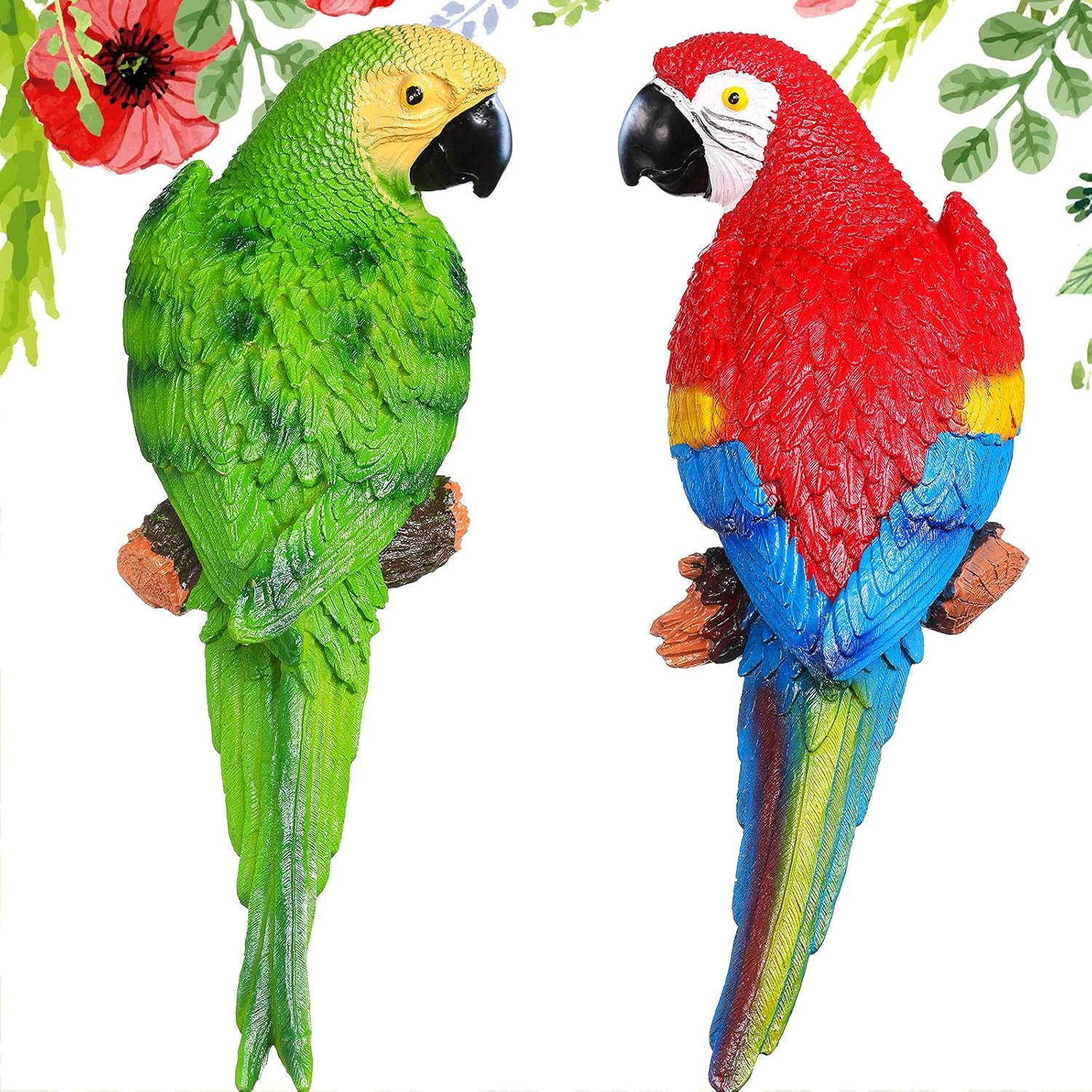 Parrot Decor Outdoor Tiki Bar Decor Large Realistic Parrot Statues outside Lifel gallery