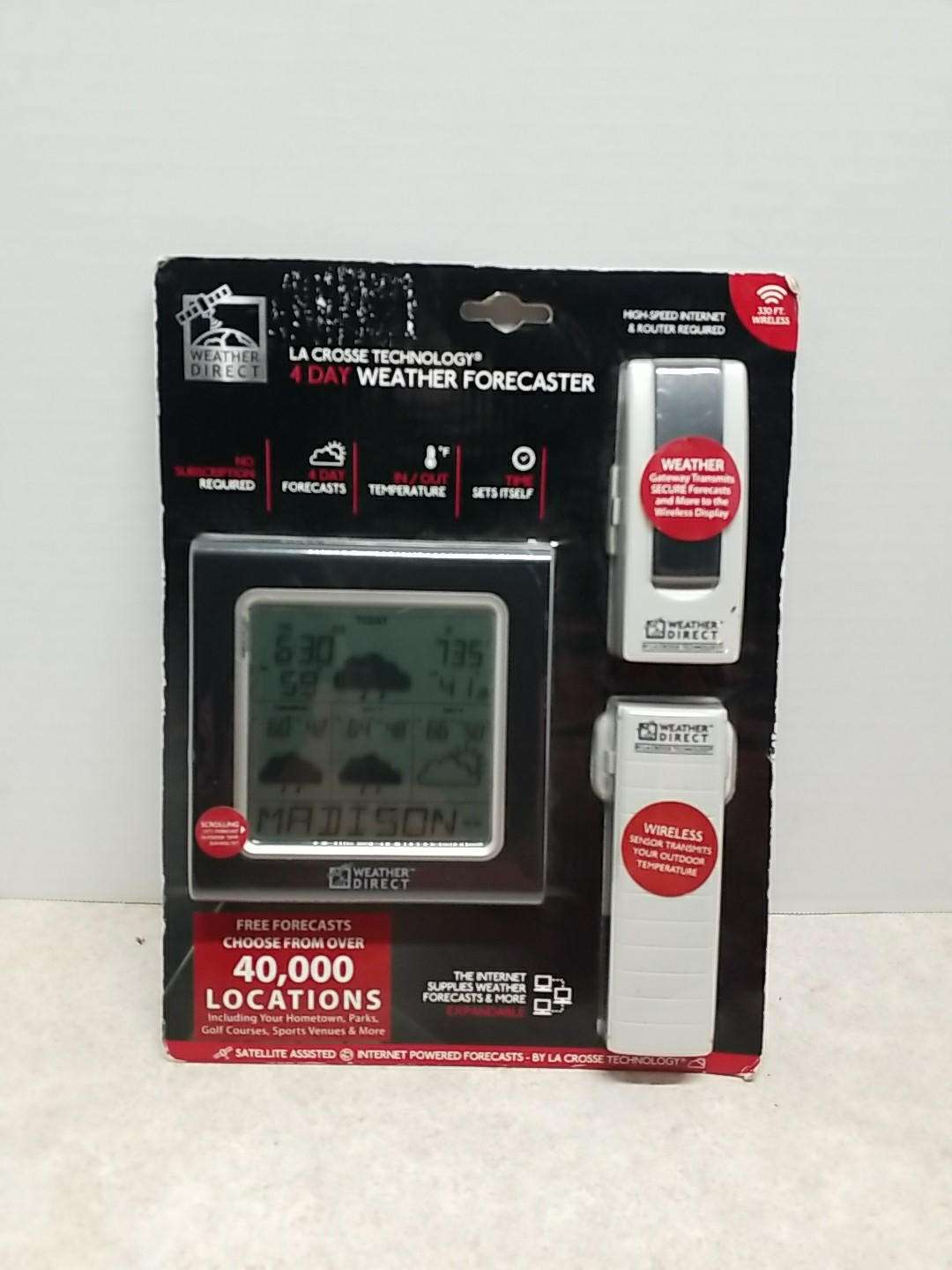 LaCrosse Technology 2 Day Weather Forecaster Free Forecasts WD-2512U JCBP gallery