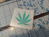 Pot Leaf Cannabis Vinyl Decal Sticker 420 Marijuana Weed 5" gallery