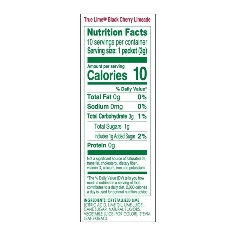 True Citrus Black Cherry Limeade Drink Mix 1.06 OZ gallery