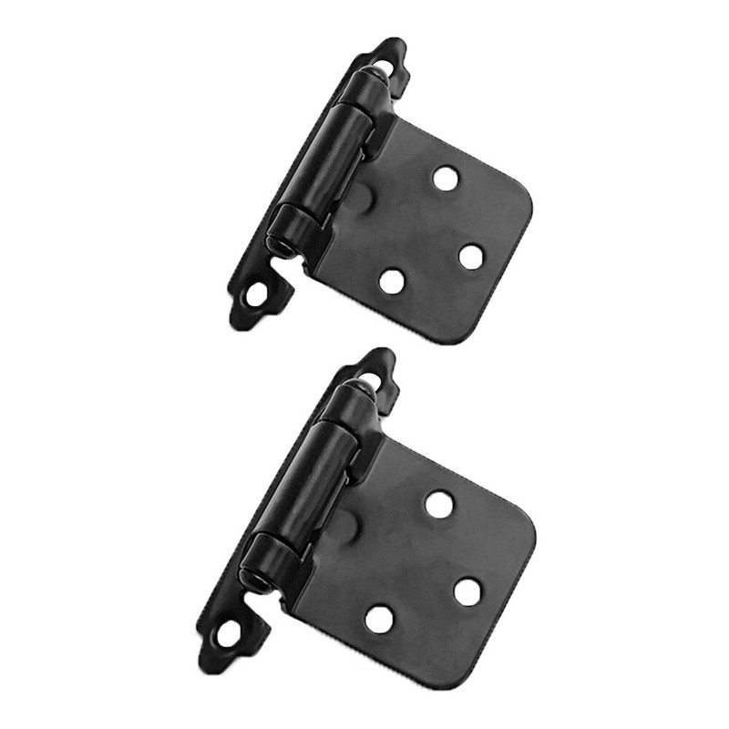 2pcs Self Closing Cabinet Door Hinges with Screws Carbon Steel 3 Colour Hardware gallery