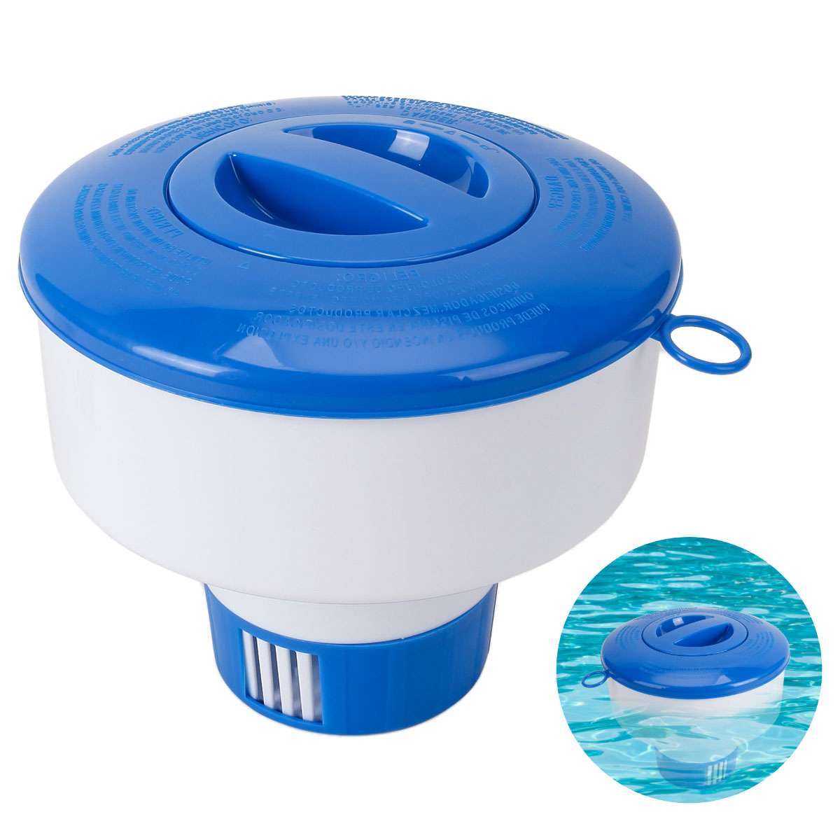Floating Chlorine 3" Tablet Swimming Pool Chemical 7" Dispenser Collapsible Tank gallery
