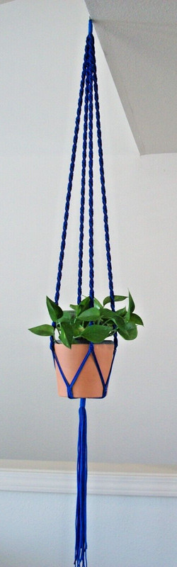Handmade Macrame Plant Hanger - Double Spiral Plant Hanger - Plant Hanger Holder gallery