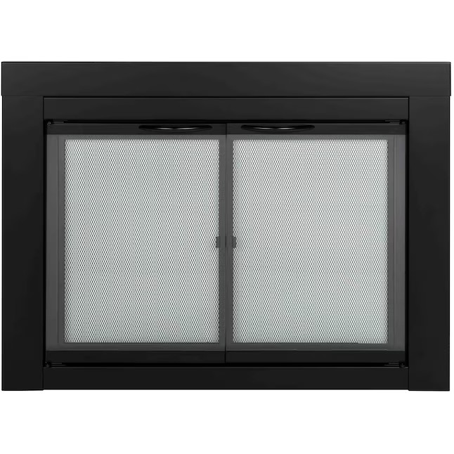 Pleasant Hearth Alpine Small Glass Fireplace Door 37.5"Wide x 28" High ** gallery