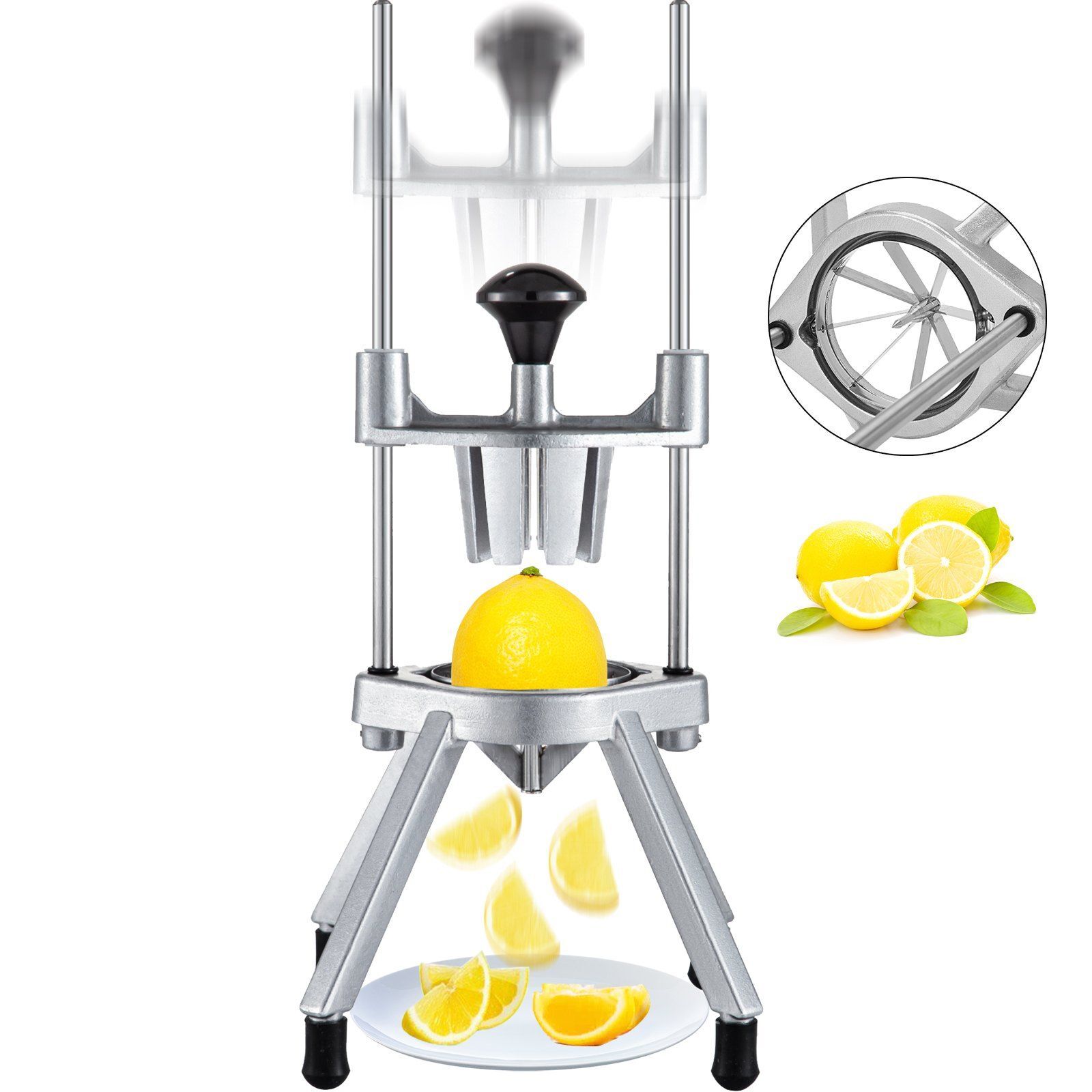 8-Section Commercial Easy Wedger Stainless Steel Blade Fruit Lime Slicer for Bar gallery