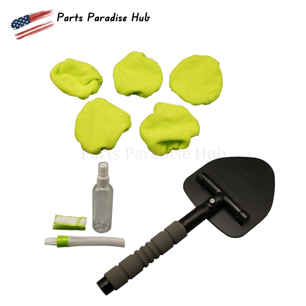 Cleaning Tool Kit Windshield Car Window Glass Wiper Cleaner Brush Pad Extendable