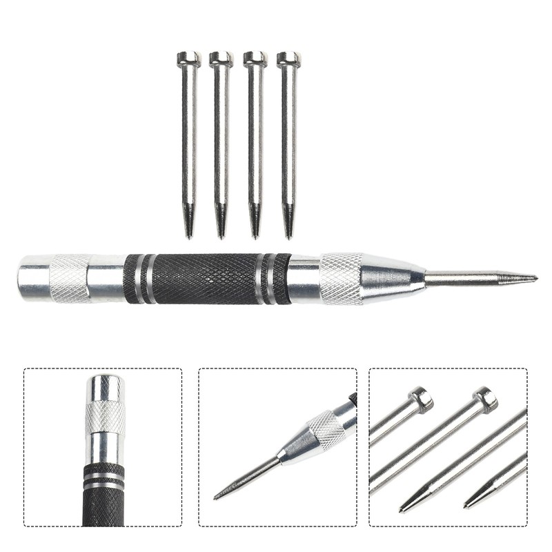 Practical Centre Punch Punch Needle Alloy Steel Automatic 5pcs/set Accessories gallery