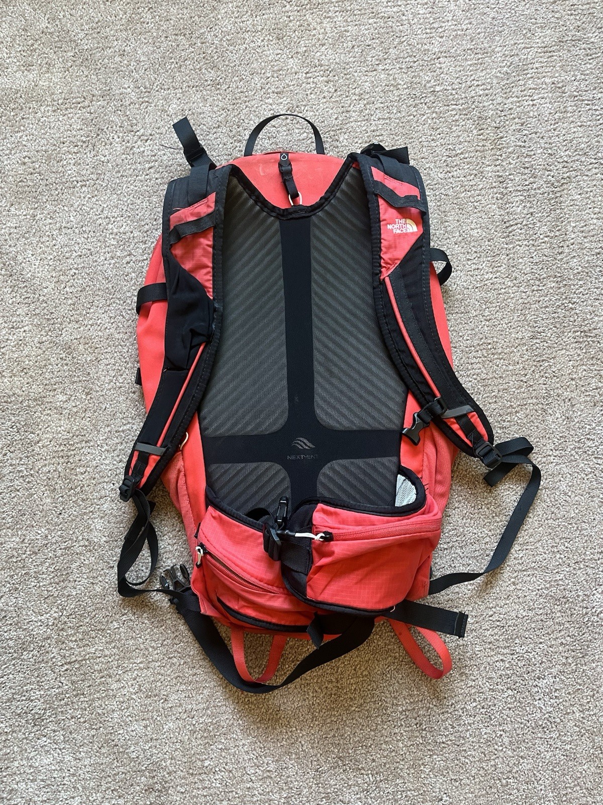 North Face Basin 36 Red & White Hiking Backpac 5