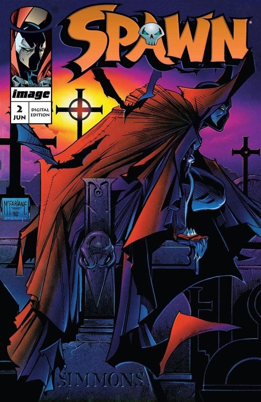 Spawn (1992) #2 GLOSSY Poster print 16"x24" HOME DECOR gallery