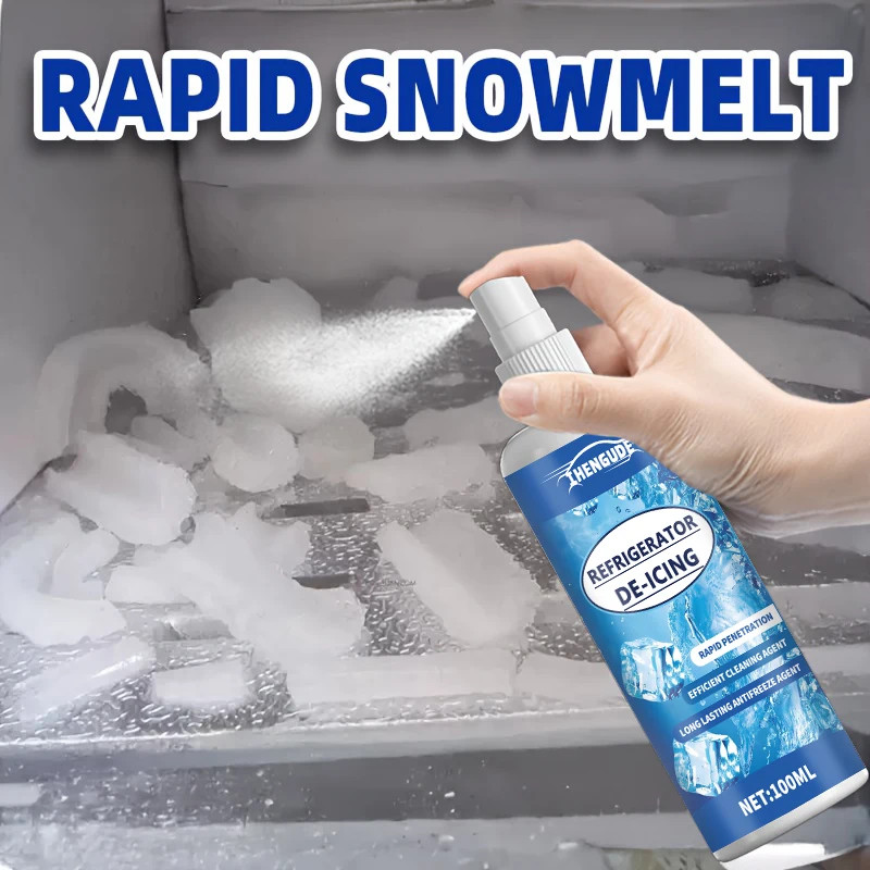 100ml Refrigerator Defroster Spray Freezer De Icing Liquid Quick Thawing Safe RV gallery