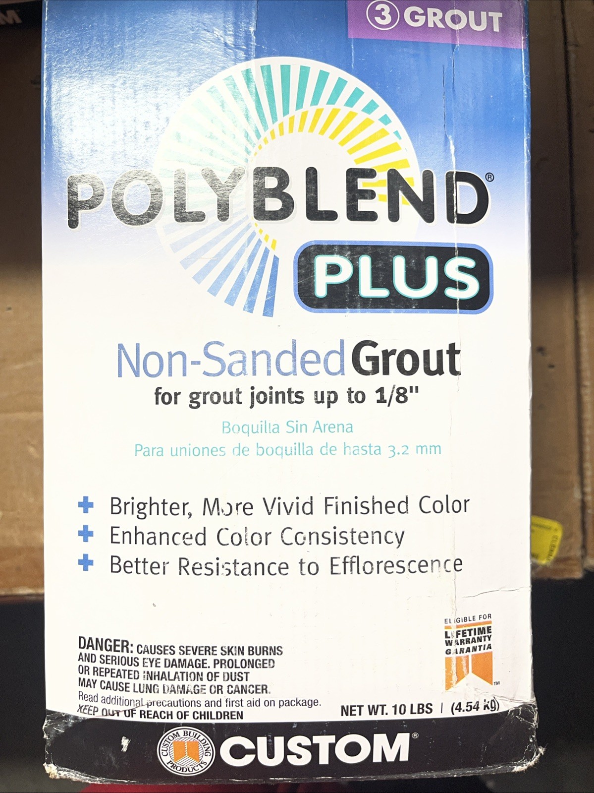 Custom Building Products PolyBlend Plus Non-Sanded Grout 10 lbs Natural Grey #09 gallery