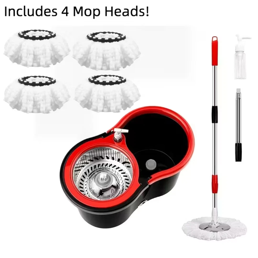 EasyWring Spin Mop and Bucket System 4 Mop Refill FREE SHIPPING NEW WITH BOX gallery