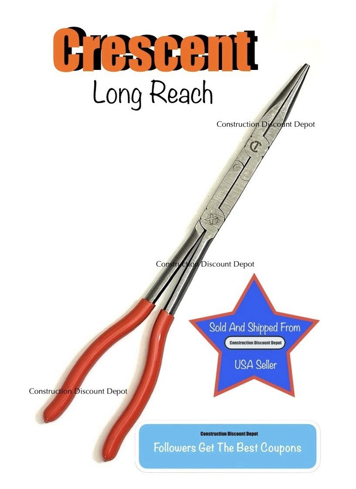 Crescent 13" in. X2 Double Compound Long Nose Pliers w/ Dual Material Handle
