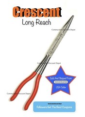 Crescent 13″ in. X2 Double Compound Long Nose Pliers w/ Dual Material Handle