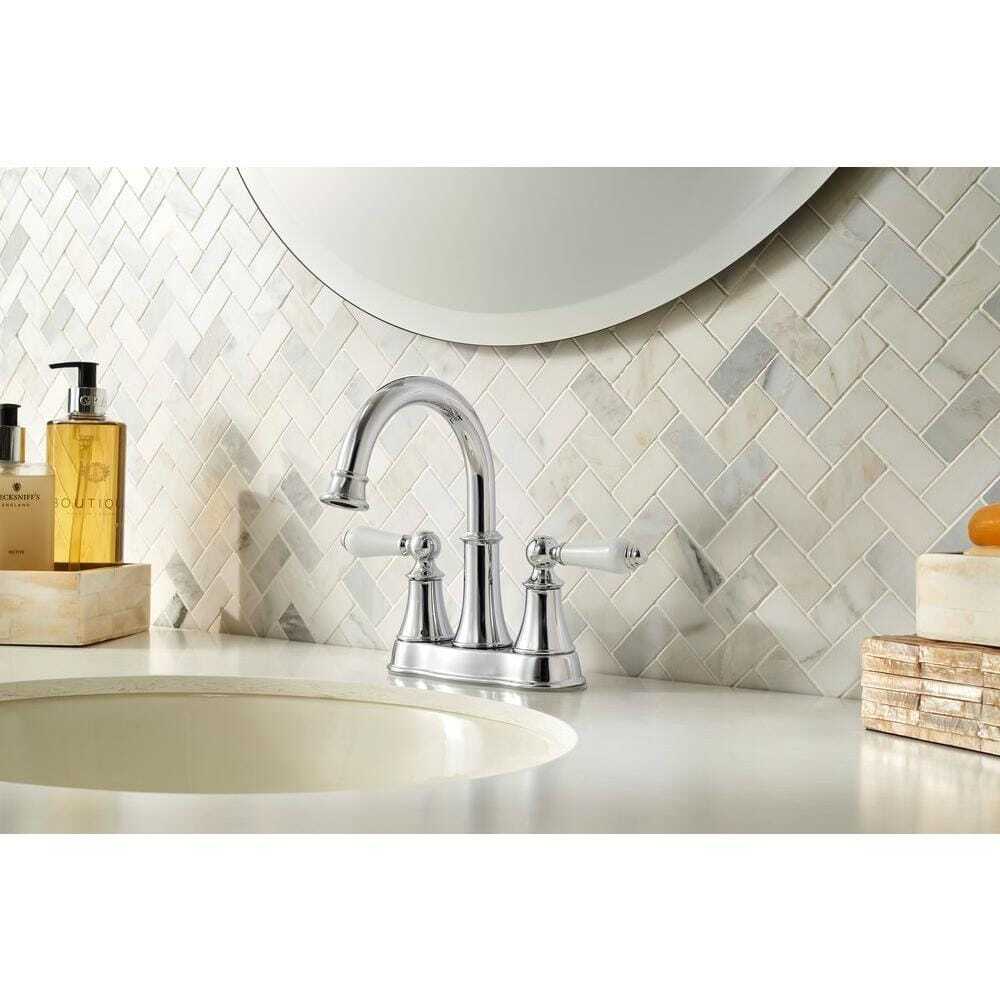 Pfister Courant 4 in. Centerset 2-Handle Bathroom Faucet in Polished Chrome gallery