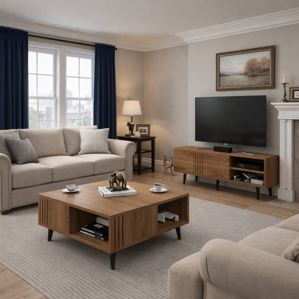 Ronas TV Stand & Coffee Table Living Room Set of 2 gallery